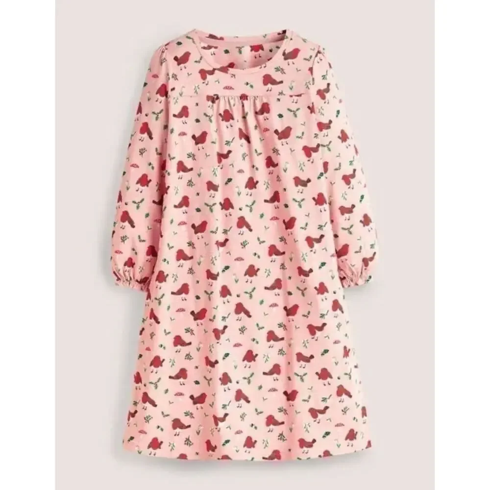NWT❤️Mini Boden Printed Long-sleeved Nightie sz8-9y